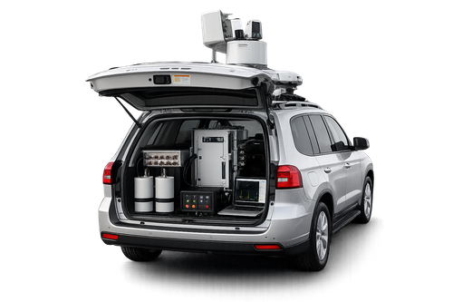 Eight Channel Count Reader System for Vehicle-Based Radiation Monitoring