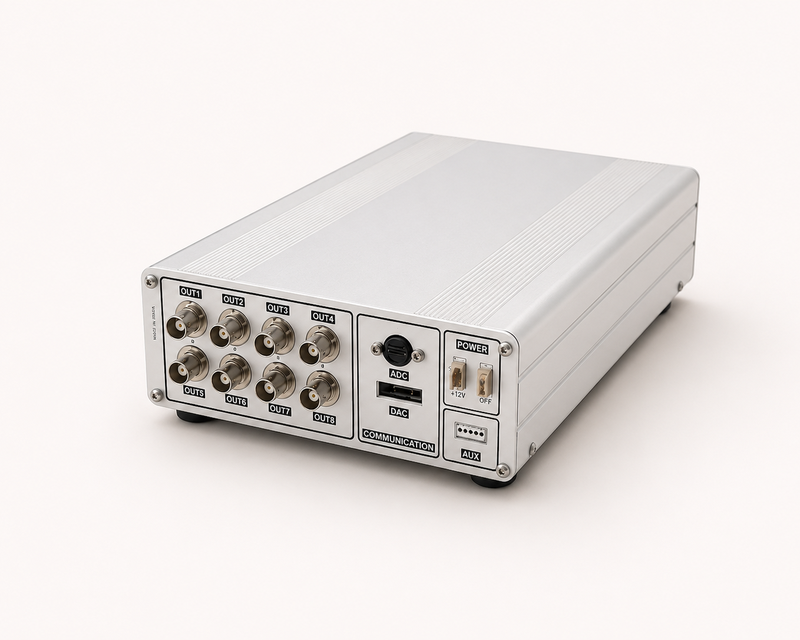 Detector characterization with 8-channel DAQ