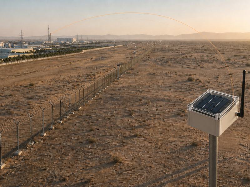 Unattended outdoor gamma monitoring beyond the network — context