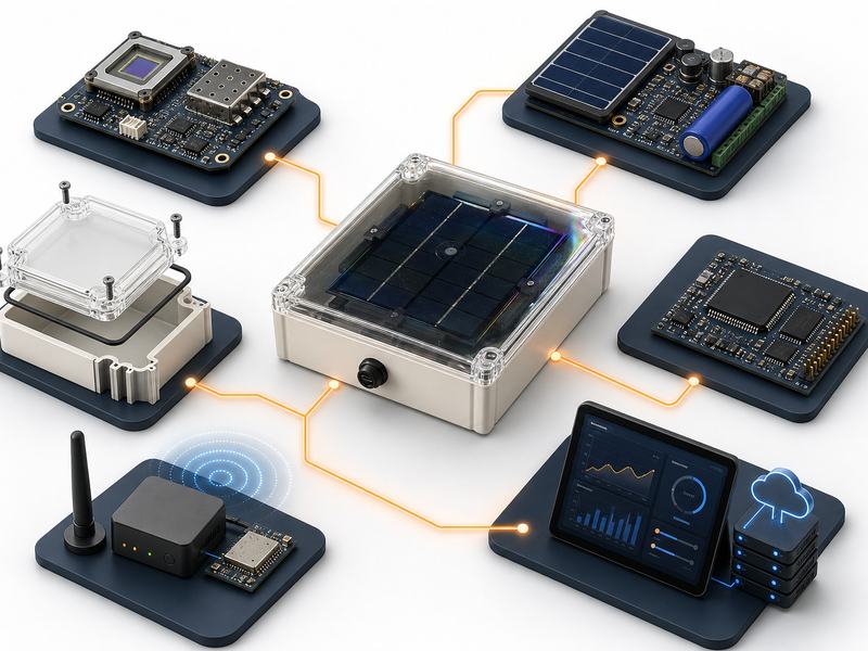 Unattended outdoor gamma monitoring beyond the network — what we built