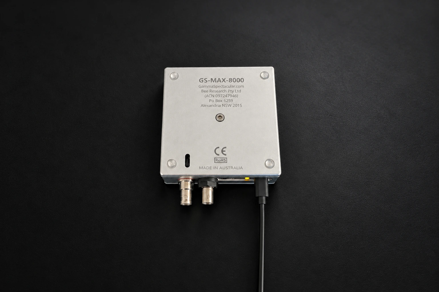 GS-MAX-8000 underside and identification label